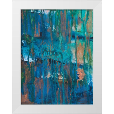 Contemporary Wash 1 White Modern Wood Framed Art Print by Varacek, Pam