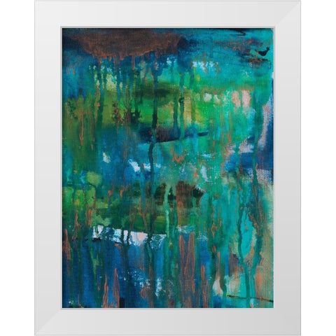 Contemporary Wash 3 White Modern Wood Framed Art Print by Varacek, Pam