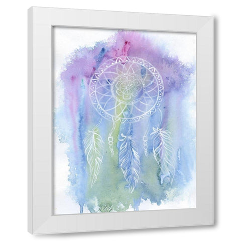 Storm Catcher White Modern Wood Framed Art Print by Varacek, Pam