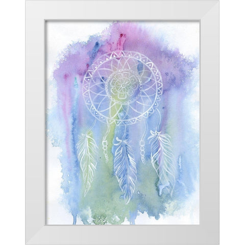 Storm Catcher White Modern Wood Framed Art Print by Varacek, Pam