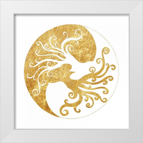Tree Of Life 2 White Modern Wood Framed Art Print by Varacek, Pam