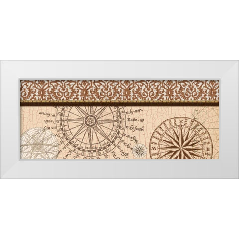 Wonders Of The World White Modern Wood Framed Art Print by Allen, Candace