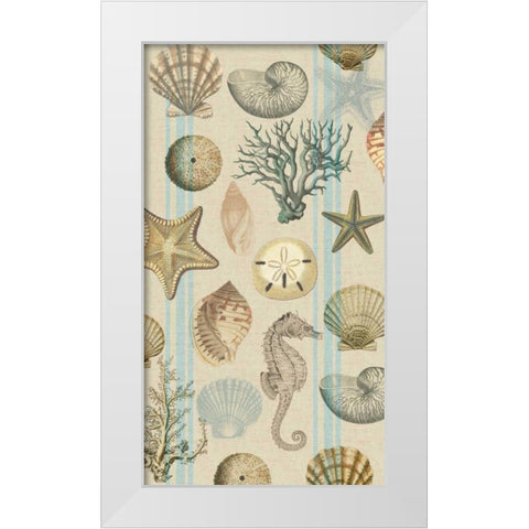 Beach Comber Main White Modern Wood Framed Art Print by Lula Bijoux and Company