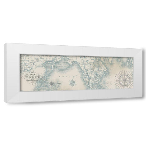 Vintage Maps 3 White Modern Wood Framed Art Print by Allen, Candace