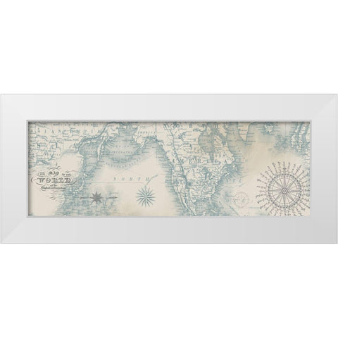 Vintage Maps 3 White Modern Wood Framed Art Print by Allen, Candace