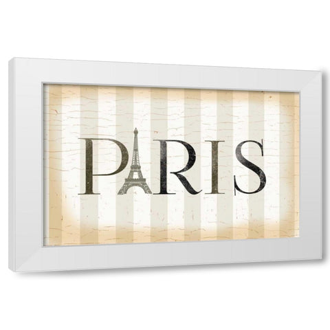 Paris Icon White Modern Wood Framed Art Print by Allen, Candace