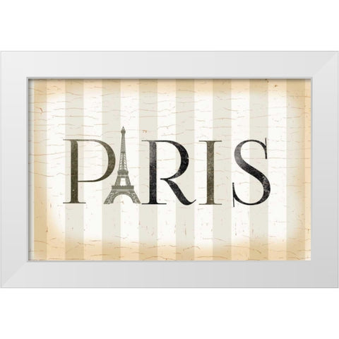 Paris Icon White Modern Wood Framed Art Print by Allen, Candace