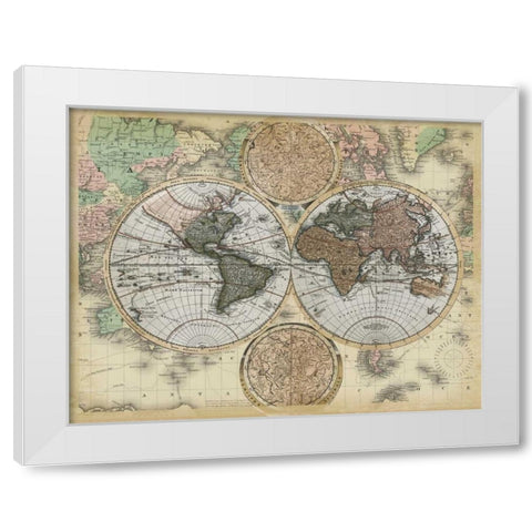 Ancient World Traveler White Modern Wood Framed Art Print by Allen, Candace