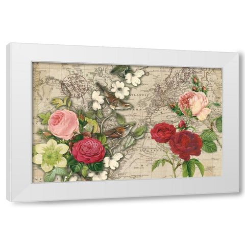 Atlas Bird Garden White Modern Wood Framed Art Print by Allen, Candace