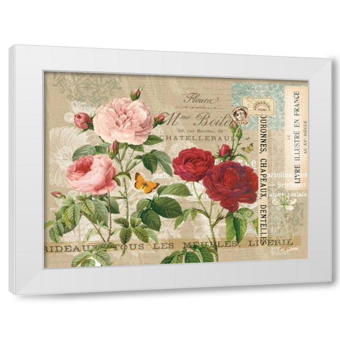 Garden Botanical Taupe White Modern Wood Framed Art Print by Allen, Candace