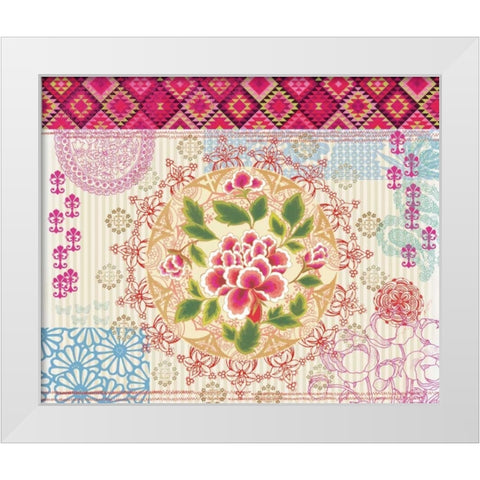 Boho Medallion White Modern Wood Framed Art Print by Allen, Candace