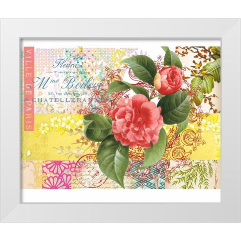 Boho Patchwork 2 White Modern Wood Framed Art Print by Lula Bijoux and Company