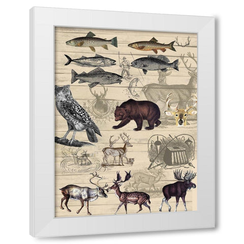 Ldoge Elements White Modern Wood Framed Art Print by Allen, Candace