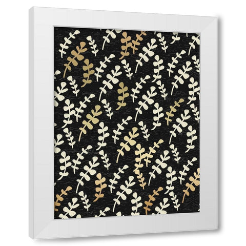 Project  Sketch 4 WGold White Modern Wood Framed Art Print by Allen, Candace