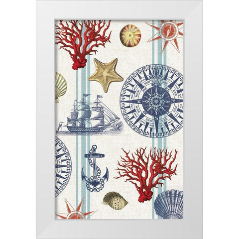 Nautical Main White Modern Wood Framed Art Print by Allen, Candace