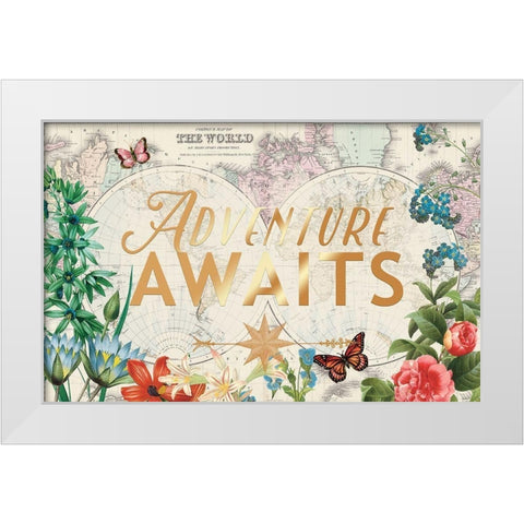 Atlas Garden 1 White Modern Wood Framed Art Print by Allen, Candace