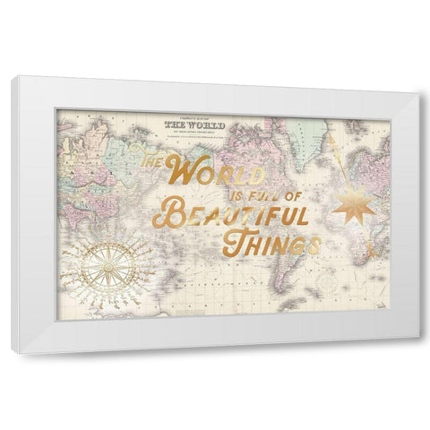 World Floral Excursion White Modern Wood Framed Art Print by Allen, Candace