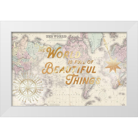 World Floral Excursion White Modern Wood Framed Art Print by Allen, Candace