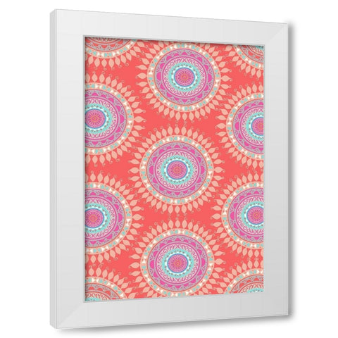 Bright Boho Bedding White Modern Wood Framed Art Print by Allen, Candace