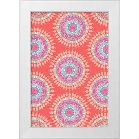 Bright Boho Bedding White Modern Wood Framed Art Print by Allen, Candace