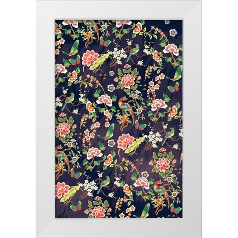 Kimono Quilt White Modern Wood Framed Art Print by Allen, Candace