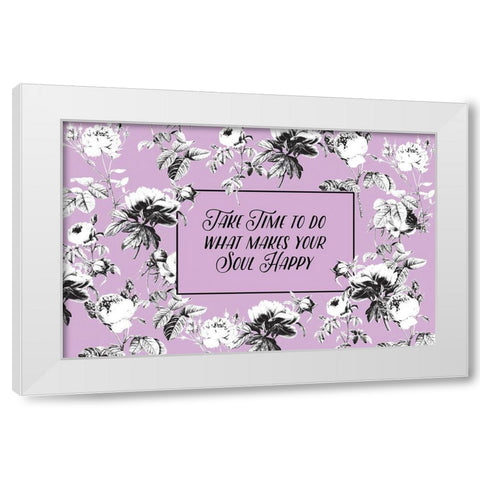 Happy Soul White Modern Wood Framed Art Print by Allen, Candace