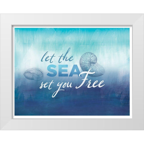 Watercolor Coast 3 White Modern Wood Framed Art Print by Allen, Candace