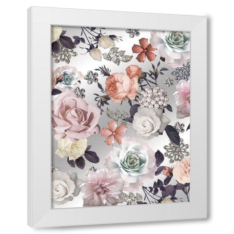 Gem Eufloria 1 White Modern Wood Framed Art Print by Allen, Candace
