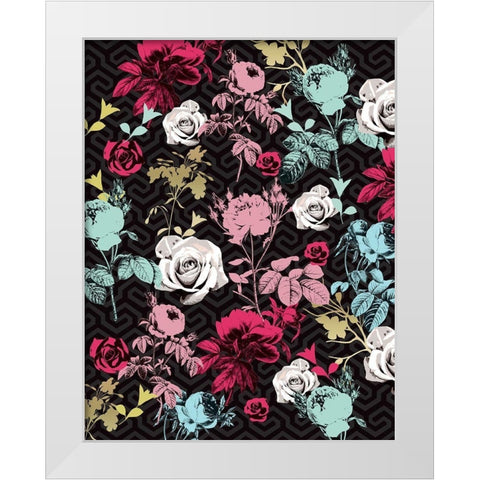 Modern Drama Fleur 1 White Modern Wood Framed Art Print by Allen, Candace