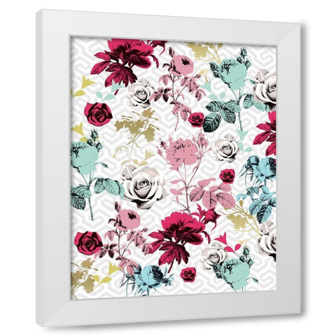 Modern Drama Fleur 2 White Modern Wood Framed Art Print by Allen, Candace