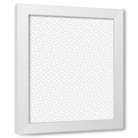 Modern Drama Fleur GEO 1 White Modern Wood Framed Art Print by Allen, Candace