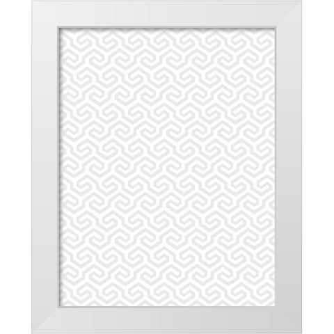 Modern Drama Fleur GEO 1 White Modern Wood Framed Art Print by Allen, Candace