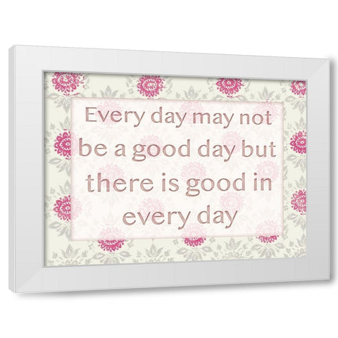 Good Days 1 White Modern Wood Framed Art Print by Lula Bijoux and Company