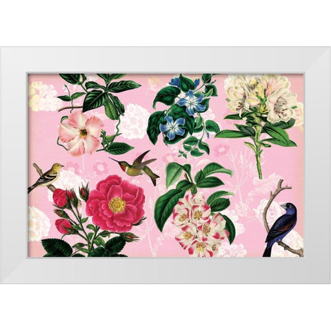 Spring Vintage Botanica 2 White Modern Wood Framed Art Print by Lula Bijoux and Company