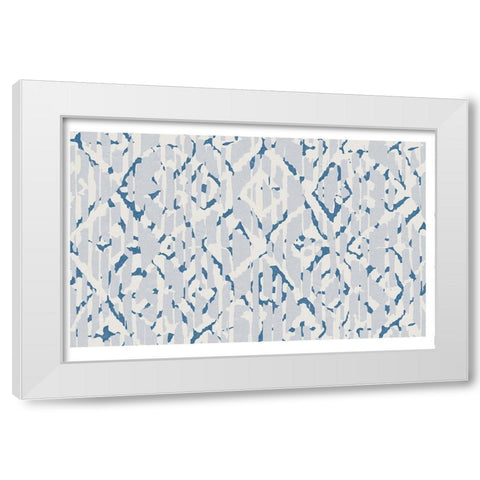 Block Print 2 White Modern Wood Framed Art Print by Lula Bijoux and Company