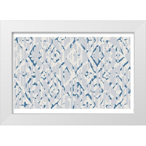 Block Print 2 White Modern Wood Framed Art Print by Lula Bijoux and Company