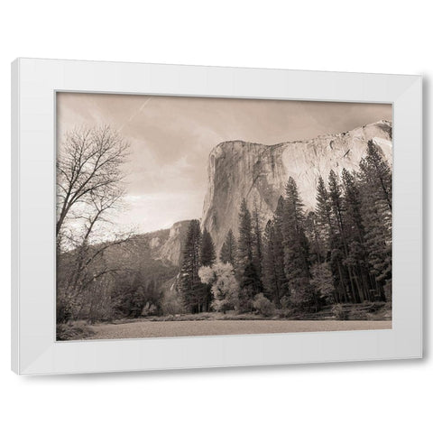 Mountain Wonder White Modern Wood Framed Art Print by Lula Bijoux and Company
