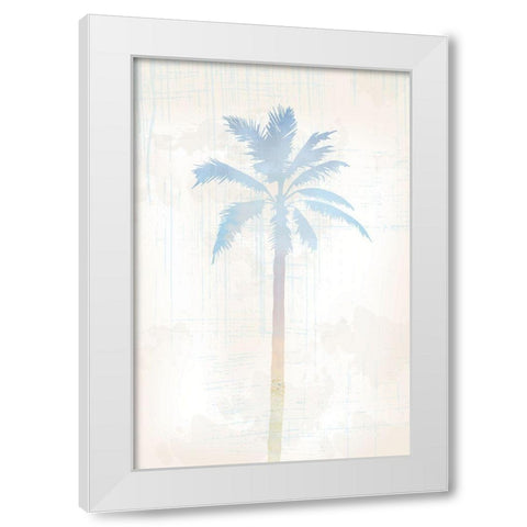 Beach Palm 2 White Modern Wood Framed Art Print by Lula Bijoux and Company