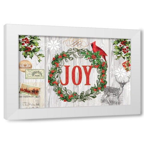 Rustic Holiday 2 White Modern Wood Framed Art Print by Lula Bijoux And Company
