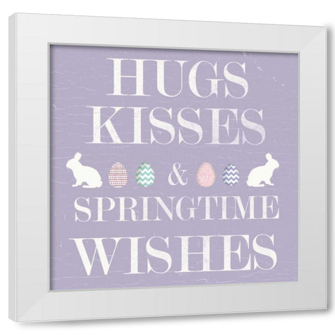 Easter Wishes White Modern Wood Framed Art Print by Allen, Candace