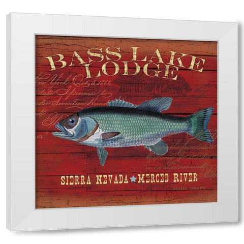 Bass Lake White Modern Wood Framed Art Print by Allen, Candace