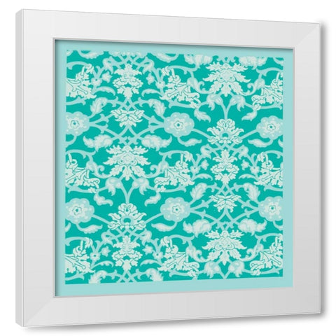 Chinois Pattern White Modern Wood Framed Art Print by Allen, Candace