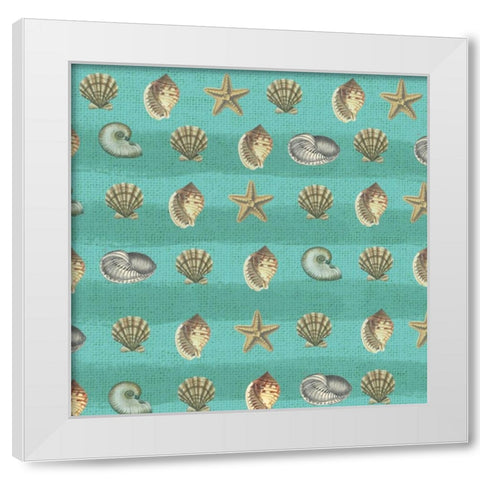New Beachcomber 2 White Modern Wood Framed Art Print by Lula Bijoux and Company