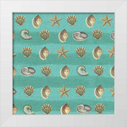 New Beachcomber 2 White Modern Wood Framed Art Print by Lula Bijoux and Company