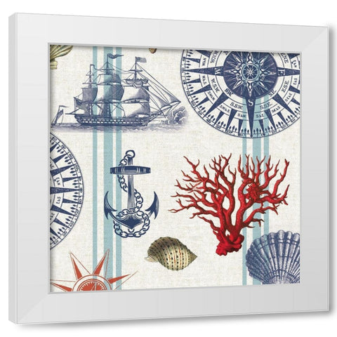 Nautical Main White Modern Wood Framed Art Print by Allen, Candace