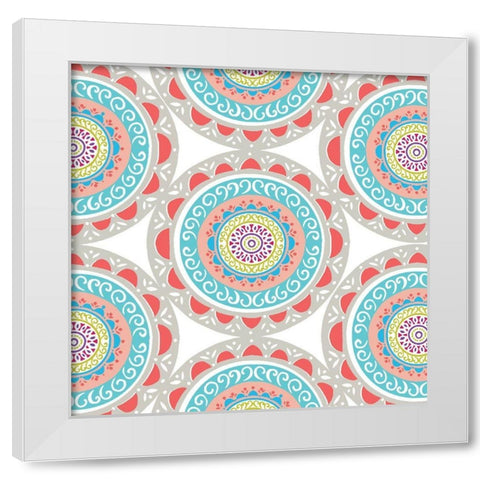 Boho Bright Mandala 2 White Modern Wood Framed Art Print by Allen, Candace