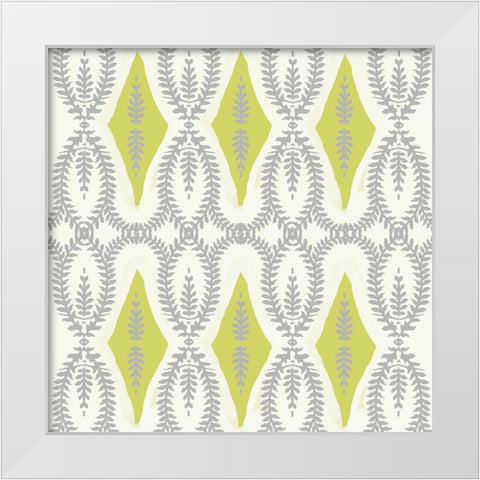 Bright Boho Fern 3 White Modern Wood Framed Art Print by Allen, Candace