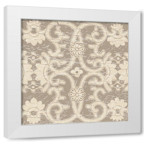 English Vintage Trellis 1 White Modern Wood Framed Art Print by Allen, Candace