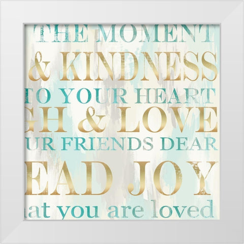 Live Inspire 2 White Modern Wood Framed Art Print by Allen, Candace