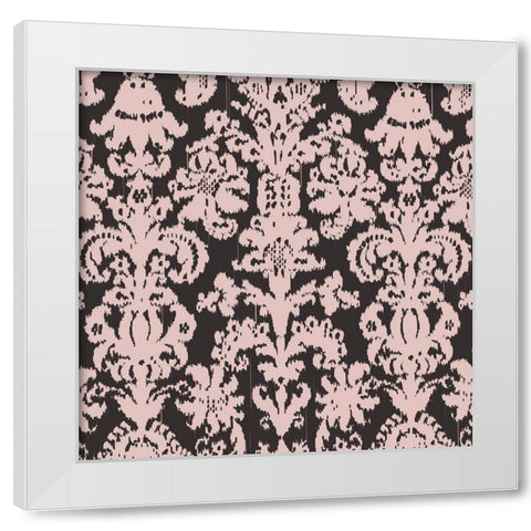 Gem Ikat 3 White Modern Wood Framed Art Print by Allen, Candace